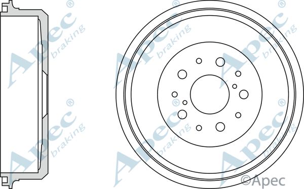 APEC BRAKING stabdžių būgnas DRM9181